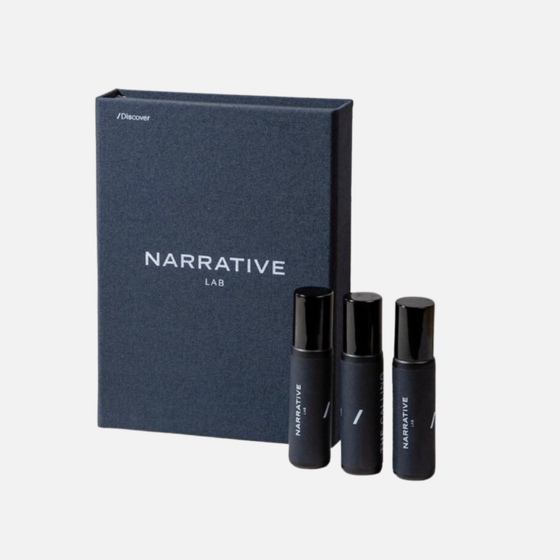 Narrative Lab Fine Fragrance Parfum Oil, 3 Pack Rollerball, No parabens, no phthalates,  no alcohol, Plant-based oil, vegan friendly perfume. 